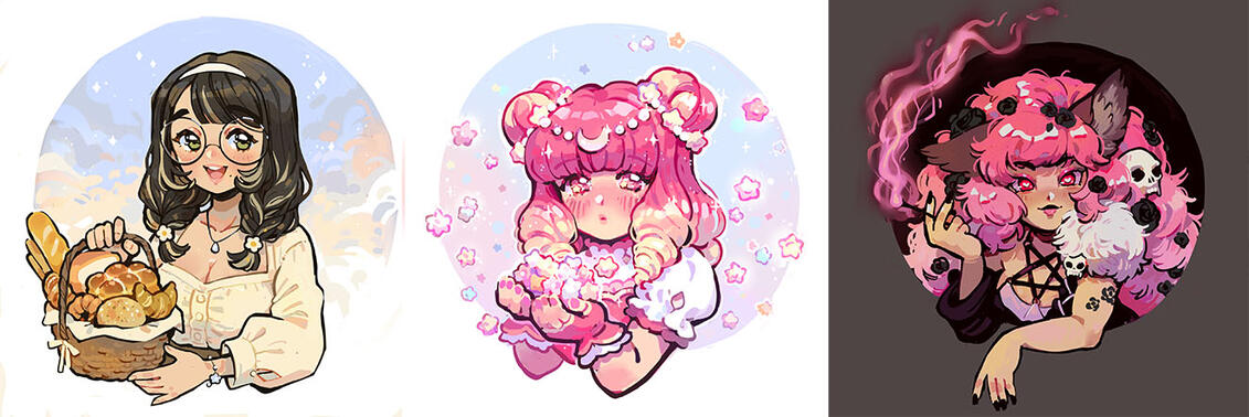 waist up (painting style) - 50€